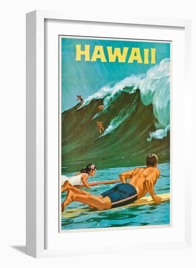 Plakatwerbung für Hawaii. 20. Jh-null-Framed Giclee Print