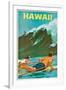 Plakatwerbung für Hawaii. 20. Jh-null-Framed Giclee Print