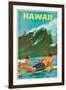 Plakatwerbung für Hawaii. 20. Jh-null-Framed Giclee Print