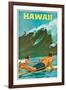 Plakatwerbung für Hawaii. 20. Jh-null-Framed Giclee Print