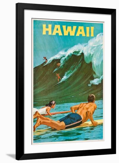 Plakatwerbung für Hawaii. 20. Jh-null-Framed Giclee Print