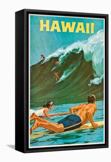 Plakatwerbung für Hawaii. 20. Jh-null-Framed Stretched Canvas