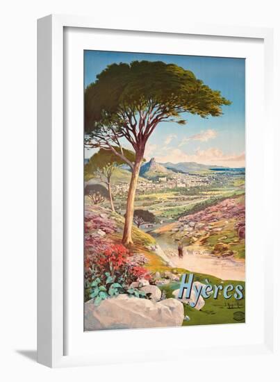 Plakatwerbung für Hyères. 1900-Frederic Hugo D'Alesi-Framed Giclee Print
