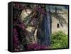 Plams, Flowers and Ramparts of Alcazaba, Malaga, Spain-Merrill Images-Framed Stretched Canvas