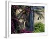 Plams, Flowers and Ramparts of Alcazaba, Malaga, Spain-Merrill Images-Framed Photographic Print