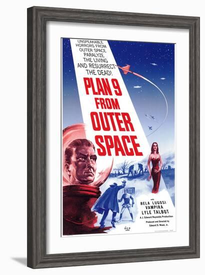 Plan 9 From Outer Space, 1959-null-Framed Art Print