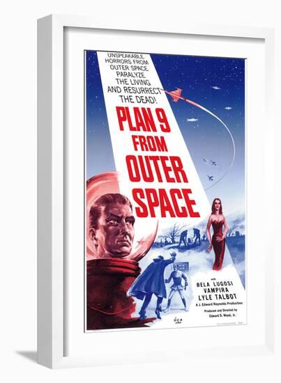 Plan 9 From Outer Space, 1959-null-Framed Art Print