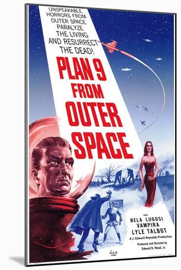 Plan 9 From Outer Space, 1959-null-Mounted Art Print