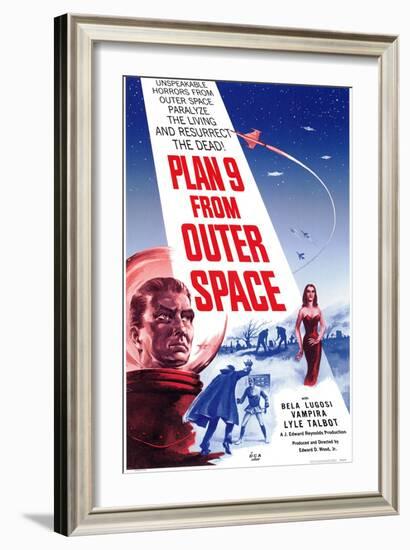 Plan 9 From Outer Space, 1959-null-Framed Art Print