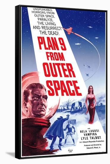 Plan 9 From Outer Space, 1959-null-Framed Stretched Canvas