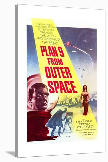 Plan 9 from Outer Space - Movie Poster Reproduction-null-Stretched Canvas