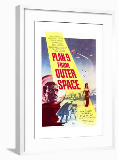 Plan 9 from Outer Space - Movie Poster Reproduction-null-Framed Art Print