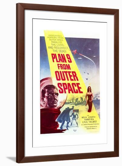 Plan 9 from Outer Space - Movie Poster Reproduction-null-Framed Art Print