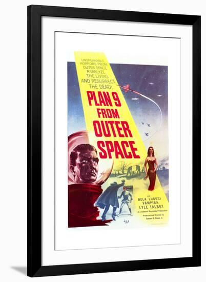 Plan 9 from Outer Space - Movie Poster Reproduction-null-Framed Art Print