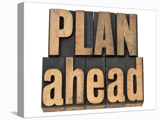 Plan Ahead-PixelsAway-Stretched Canvas