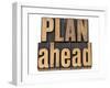 Plan Ahead-PixelsAway-Framed Art Print