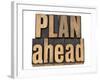 Plan Ahead-PixelsAway-Framed Art Print