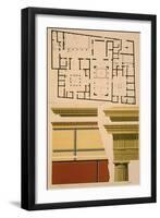 Plan and Architectural Details of the House of Castor and Pollux-Fausto and Felice Niccolini-Framed Giclee Print