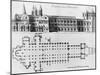 Plan and Elevation of Cluny Abbey-Pierre Giffart-Mounted Giclee Print