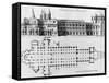 Plan and Elevation of Cluny Abbey-Pierre Giffart-Framed Stretched Canvas
