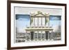 Plan and Elevation of the Structure Built on August 1739-null-Framed Giclee Print