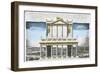 Plan and Elevation of the Structure Built on August 1739-null-Framed Giclee Print