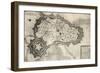 Plan and Fortifications of Lille around 1670, from 'Memoires de Charles de Batz-Castelmore Comte…-French School-Framed Giclee Print