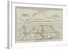 Plan and Section of the Mont Cenis Tunnel-null-Framed Giclee Print