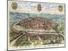 Plan and View of Seville, 1579-1590-Georg and Hogenberg, Franz Braun-Mounted Giclee Print