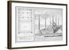 Plan and View of the Blue Mosque-Johann Bernhard Fischer Von Erlach-Framed Giclee Print