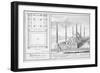 Plan and View of the Blue Mosque-Johann Bernhard Fischer Von Erlach-Framed Giclee Print