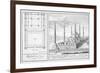 Plan and View of the Blue Mosque-Johann Bernhard Fischer Von Erlach-Framed Giclee Print