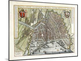 Plan and View of the Towns and Buildings of Holland and the Low Countries, 1649-Joan Blaeu-Mounted Giclee Print