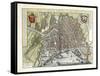 Plan and View of the Towns and Buildings of Holland and the Low Countries, 1649-Joan Blaeu-Framed Stretched Canvas