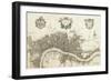 Plan City of the City of Londo-John Stow-Framed Art Print