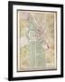 Plan d'ensemble de Fontainebleau-null-Framed Giclee Print