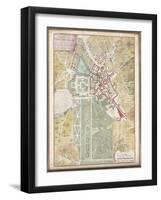 Plan d'ensemble de Fontainebleau-null-Framed Giclee Print