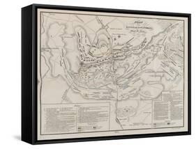 Plan De La Bataille De Waterloo, Mont St Jean, 18 June 1815-null-Framed Stretched Canvas