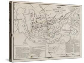 Plan De La Bataille De Waterloo, Mont St Jean, 18 June 1815-null-Stretched Canvas