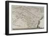 Plan de Paris (1734-1739) dit plan de Turgot, L'ancien quartier et la rue des Percherons-null-Framed Giclee Print