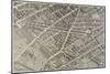 Plan de Paris (1734-1739) dit plan de Turgot La place des Victoires-null-Mounted Giclee Print