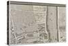 Plan de Paris (1734-1739) dit plan de Turgot, La Seine, le faubourg Saint-Antoine-null-Stretched Canvas