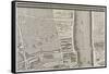 Plan de Paris (1734-1739) dit plan de Turgot, La Seine, le faubourg Saint-Antoine-null-Framed Stretched Canvas