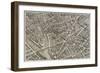 Plan de Paris (1734-1739) dit plan de Turgot, La Seine, le Pont-Neuf, l'île de la Cité, Notre-Dame-null-Framed Giclee Print