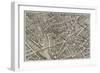 Plan de Paris (1734-1739) dit plan de Turgot, La Seine, le Pont-Neuf, l'île de la Cité, Notre-Dame-null-Framed Giclee Print