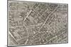 Plan de Paris (1734-1739) dit plan de Turgot Le Collège des Bernardins, la place Maubert-null-Mounted Giclee Print