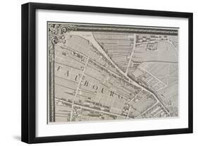 Plan de Paris (1734-1739) dit plan de Turgot, Le faubourg Saint-Antoine-null-Framed Giclee Print