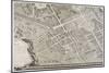 Plan de Paris (1734-1739) dit plan de Turgot, Le faubourg Saint-Honoré et l'ancien quartier-null-Mounted Giclee Print