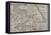 Plan de Paris (1734-1739) dit plan de Turgot, Le jardin du Luxembourg, les rues de Vaugirard-null-Framed Stretched Canvas