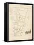 Plan de Paris, arrondissements en 1834: IIIème arrondissement Quartier du Faubourg Poissonnière-Aristide-Michel Perrot-Framed Stretched Canvas